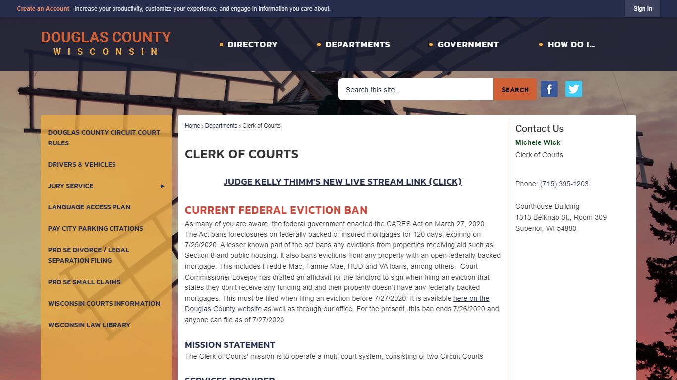 Clerk of Courts | Douglas County, WI - Official Website